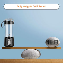 Topesct Tragbarer Mixer, Smoothie Maker to Go– Mobile Standmixer/Elektrischer Mini Saftmixer Sechs Klingenin 3D-Anordnung Für Hervorragendes Mixen, 13Oz USB Wiederaufladbarer Juicer (Nero) Kitchen Naty Shop