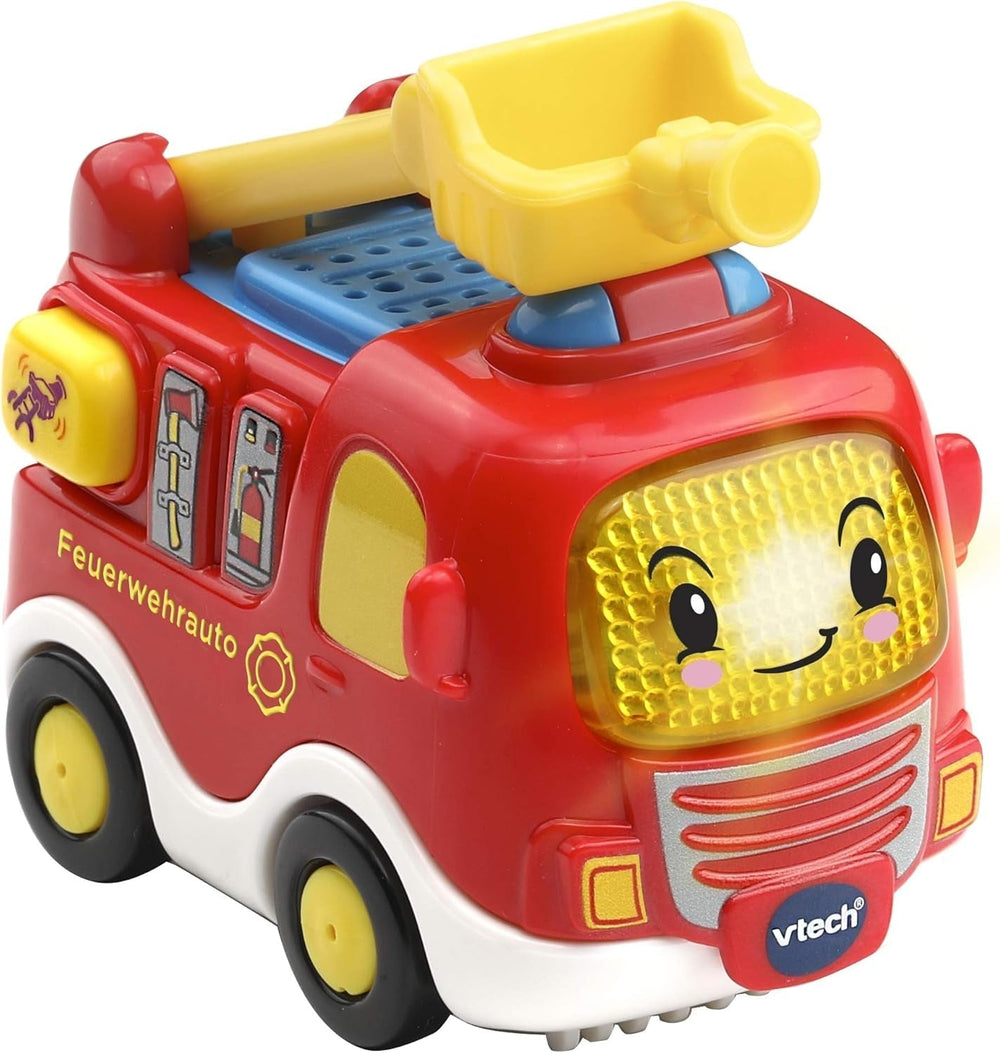 Vtech TUT TUT Baby Flitzer - Poliția - Pentru 1-5 ani & TUT TUT Baby Flitzer - Mașina de pompieri - Mașină de jucărie cu muzică, buton luminos, propoziții și sunete interesante - Pentru 1-5 ani Jucarii Bebe Naty Shop