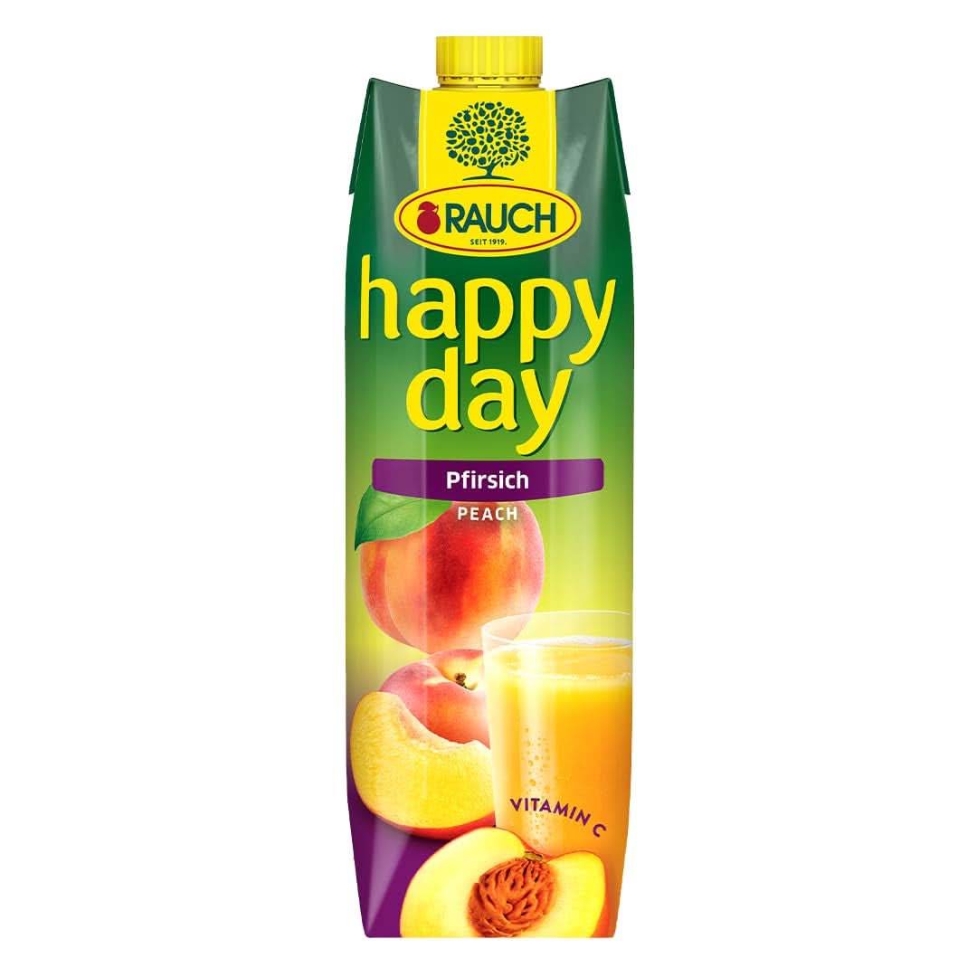 Rauch Happy Day Pesca | Dai frutti maturati al sole | 6 x 1 litro, Tetra Prisma Bevande analcoliche Naty Shop