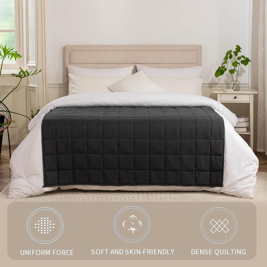 Good Nite Pătură ponderată adulți Grey Pătură de relaxare pentru și pentru relaxare Pătură ponderată Grey 125X150Cm 4Kg Plapumi si pilote Naty Shop