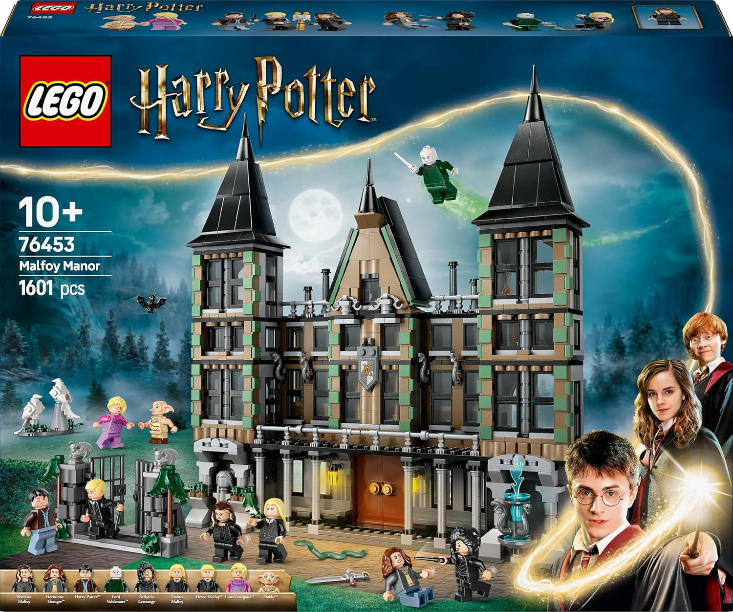 LEGO Harry Potter Tenuta di campagna della famiglia Malfoy, fantastico giocattolo da collezionare ed esporre, regalo per ragazzi, ragazze e fan del mondo magico, idea regalo con 9 minifigure 76453 Set da costruzione Besuche den LEGO-Store