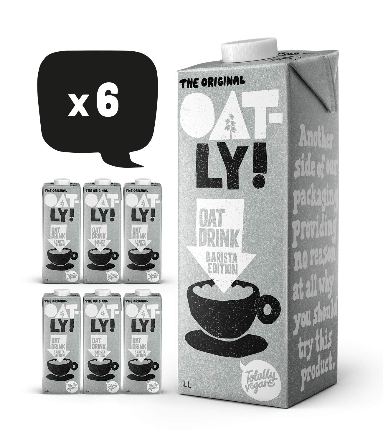 Oatly Barista Haferdrink Barista Edition, lunga durata 1 litro (confezione da 6)