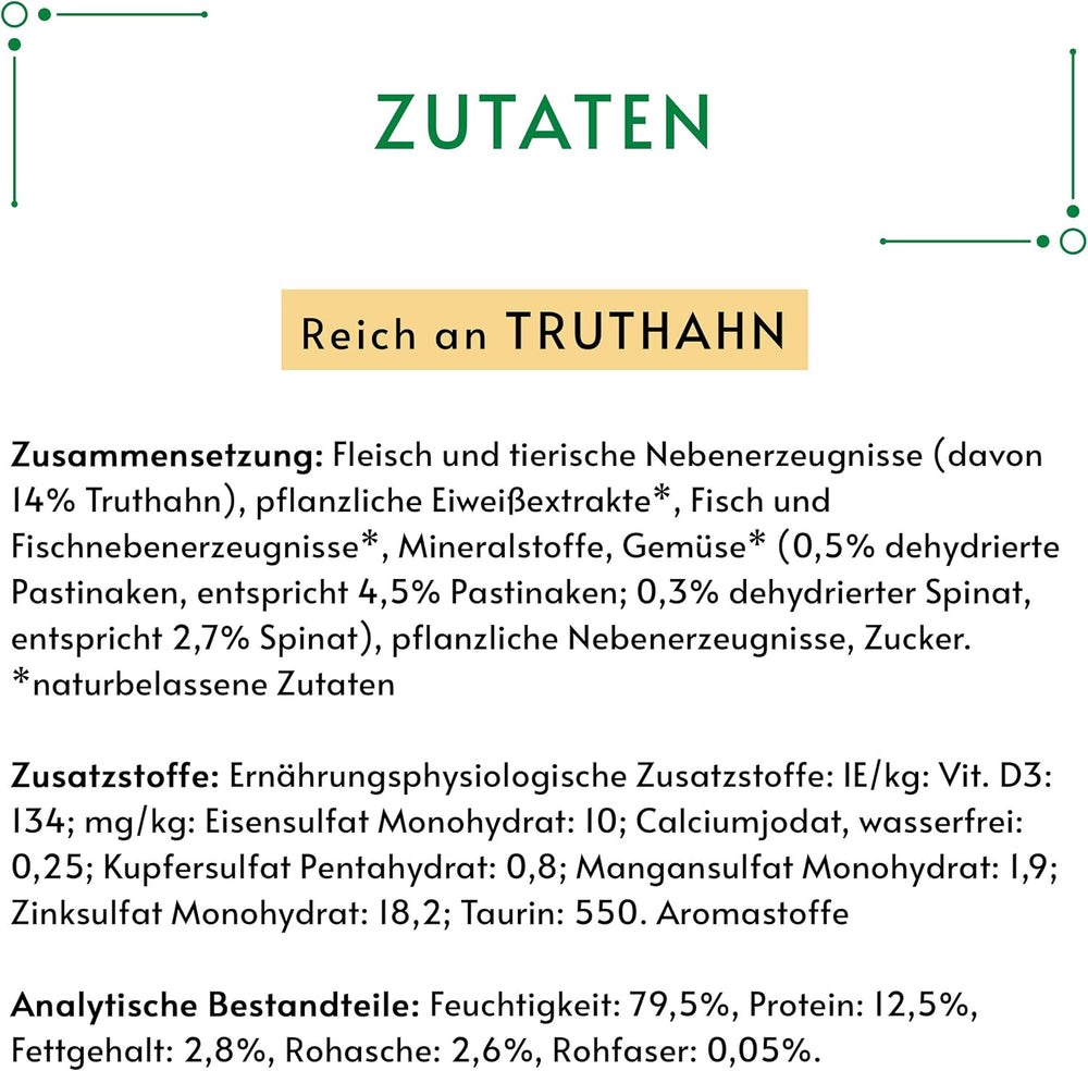 Hrană umedă pentru pisici Gourmet Nature's Creation în jeleu, curcan natural, pachet de 12 (12 x 85g)