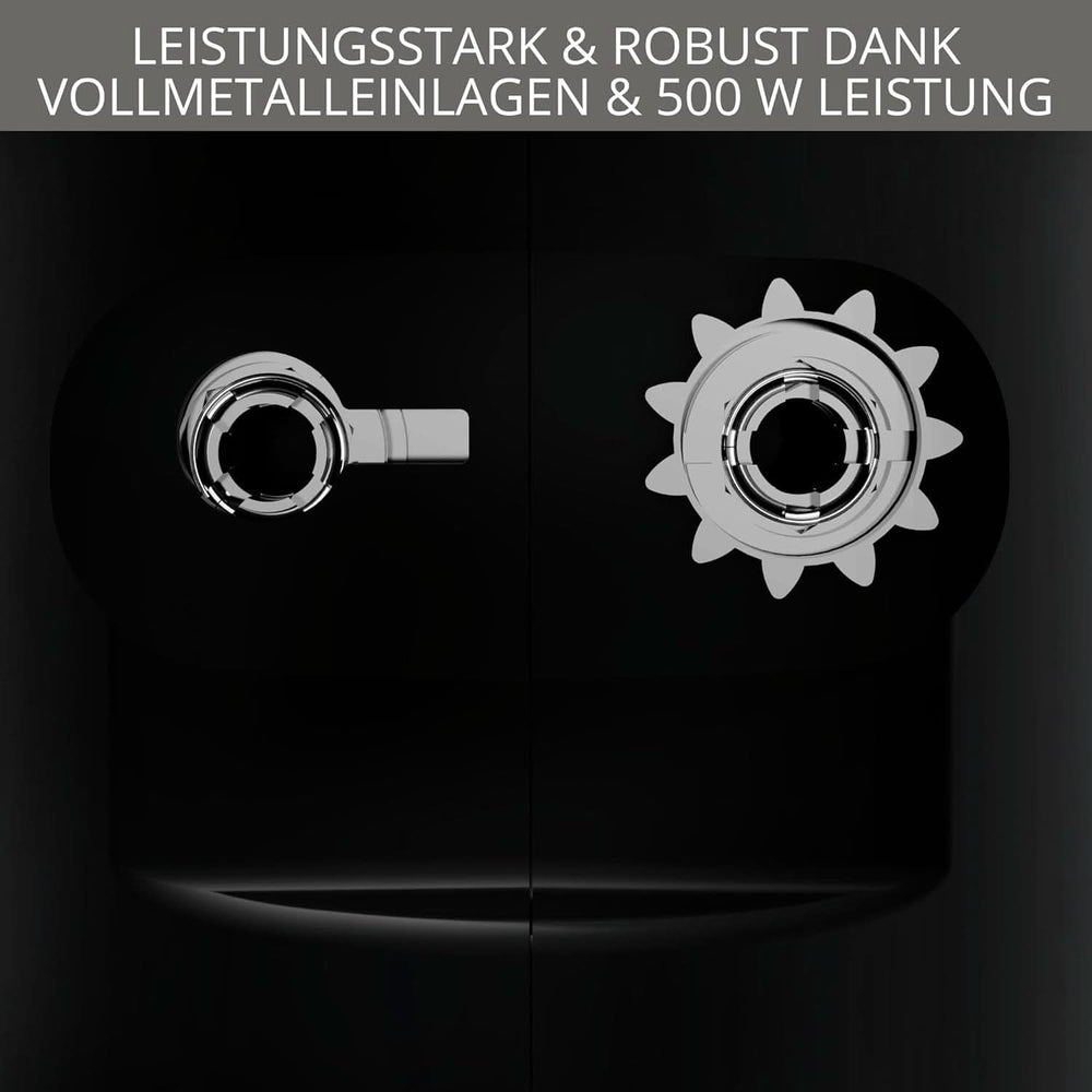 Krups 3Mix 7000 Sbattitore manuale 60 Jahre Special Edition, 500 Watt, Knet- Und Rührhaken Aus Edelstahl, Langes Netzkabel, Zubehörtasche, F6085811, Schwarz/Kupfer Kitchen Naty Shop