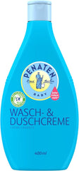 PENATEN Wash & Shower Cream (400 Ml), gel doccia e shampoo per neonati, formulato senza parabeni e coloranti Mamma e Bambino Naty Shop Crema lavante e doccia