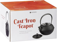 Set de ceai tradițional din fontă Dimono: ceainic, încălzitor și 2 cești de ceai