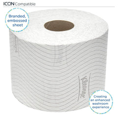 Hârtie igienică Kleenex standard roll 8441 - hârtie igienică cu 2 straturi - 6 pachete a câte 6 role X 600 foi fiecare, alb (36 role/21.600 foi în total)