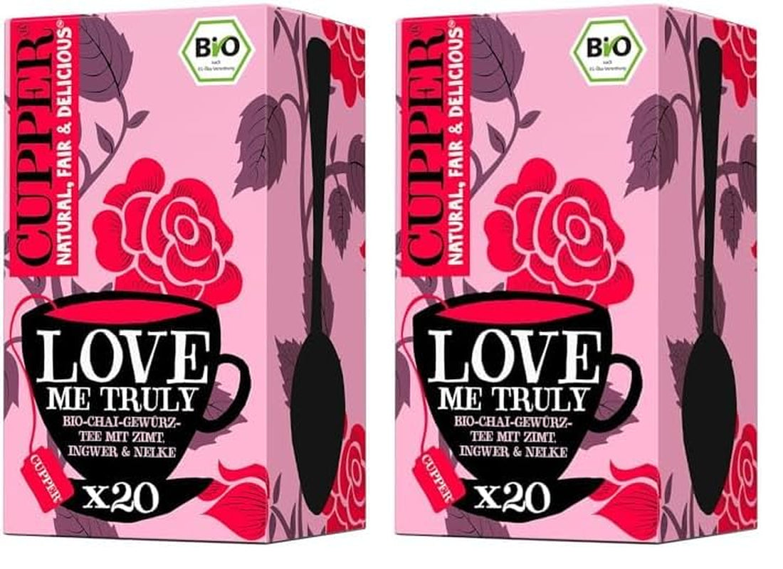 Cupper Ceai de fructe organic Cranberry Rasperry, 20 pliculețe de ceai nealbite, ecologic, comerț echitabil