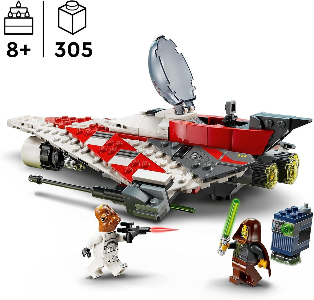 LEGO Star Wars Jedi Bob Starfighter giocattolo da costruzione astronave giocattolo mattoncini personaggio popolare regalo di compleanno per ragazzi ragazze e tutti i fan di età superiore a 8 anni 75388 Set da costruzione Beuche den LEGO-Store
