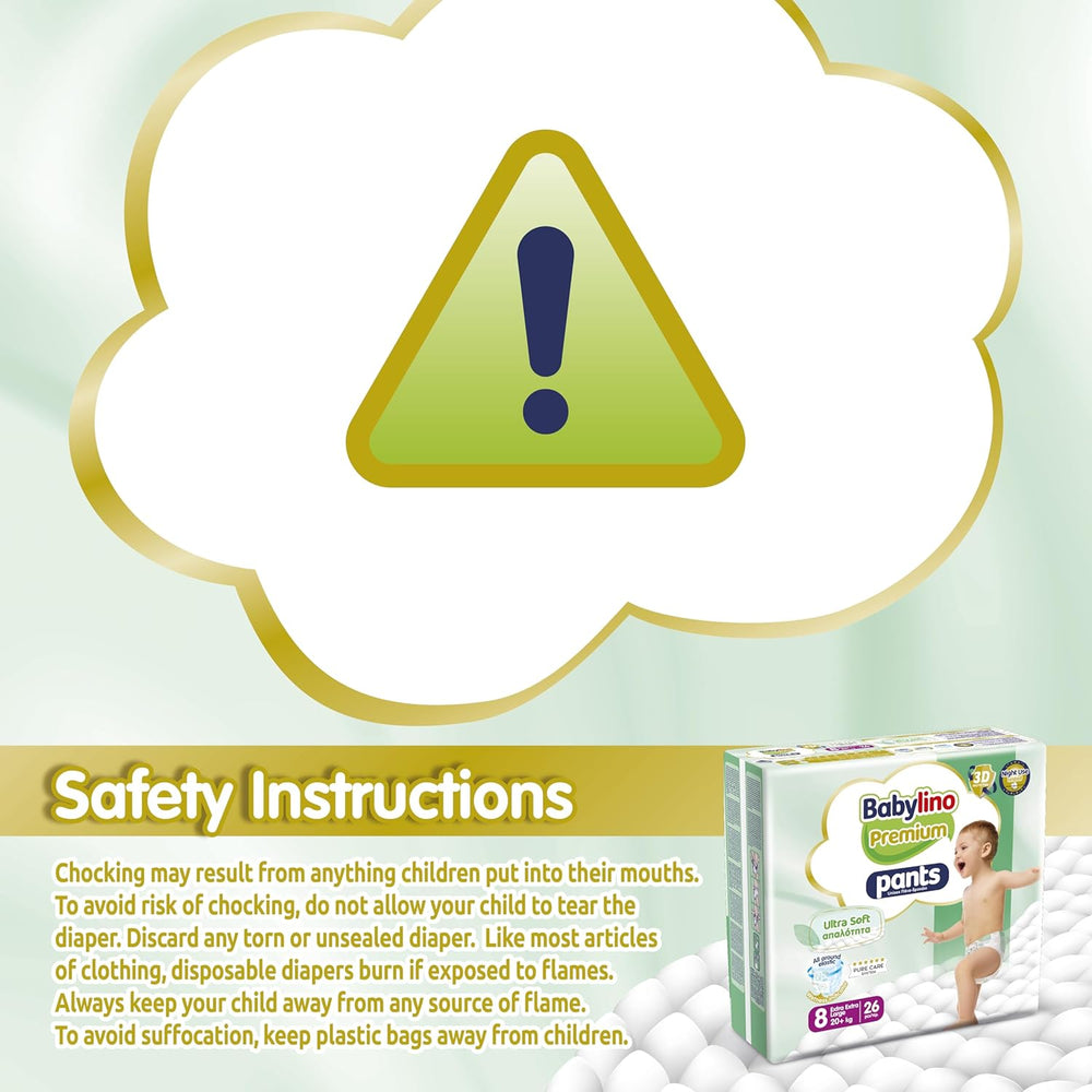 Pantaloni Premium taglia 8 con filtro ultra morbido, XXL (20+ kg), 104 pezzi