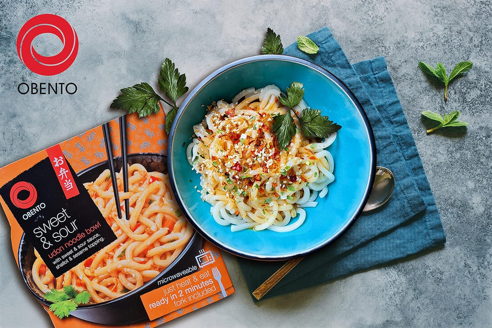 Ciotola Udon in agrodolce, piatto pronto per microonde, 240 g