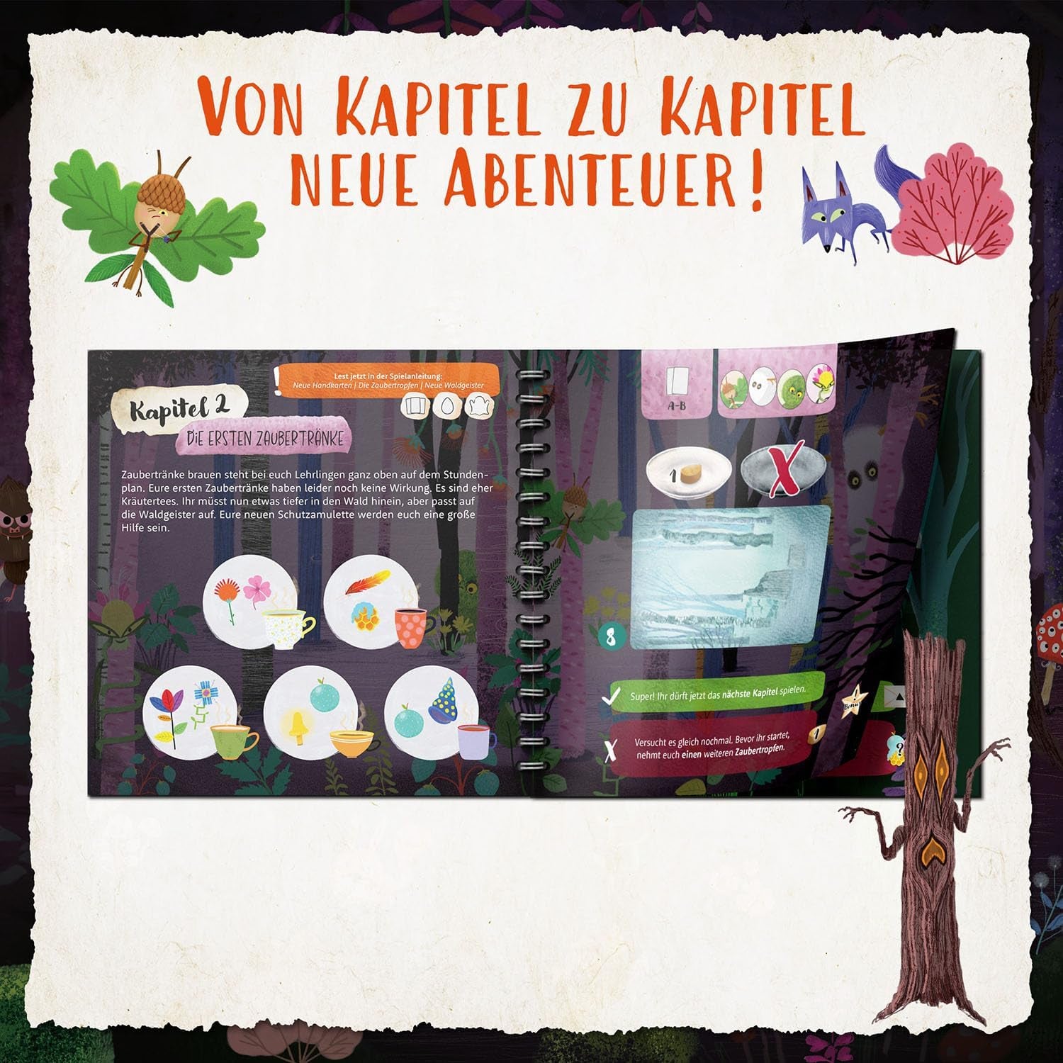 Kosmos 685027 Foresta delle Ombre, Gioco cooperativo per bambini da 2-4 anni, da 7 anni in su, Gioco da tavolo per bambini, Con eccellente materiale 3D, In 18 capitoli con circa 15 minuti di gioco