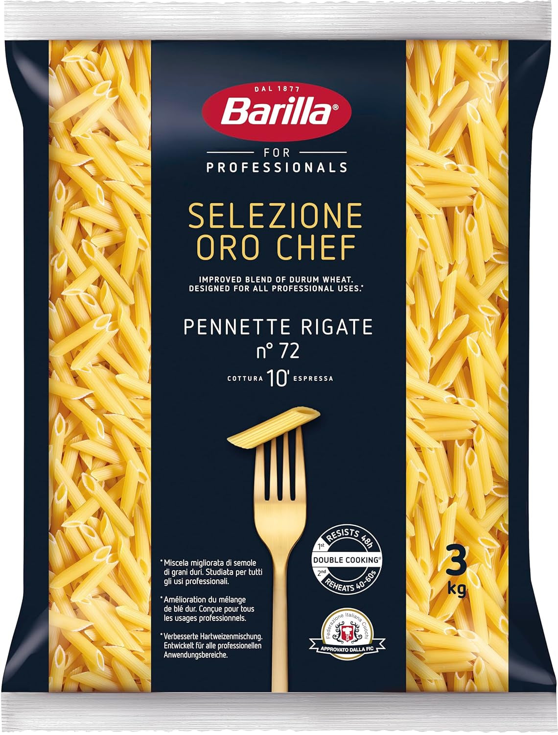 Barilla Selezione Oro Chef Spaghetti n. 5, conf. da 4 (4 x 3 kg)