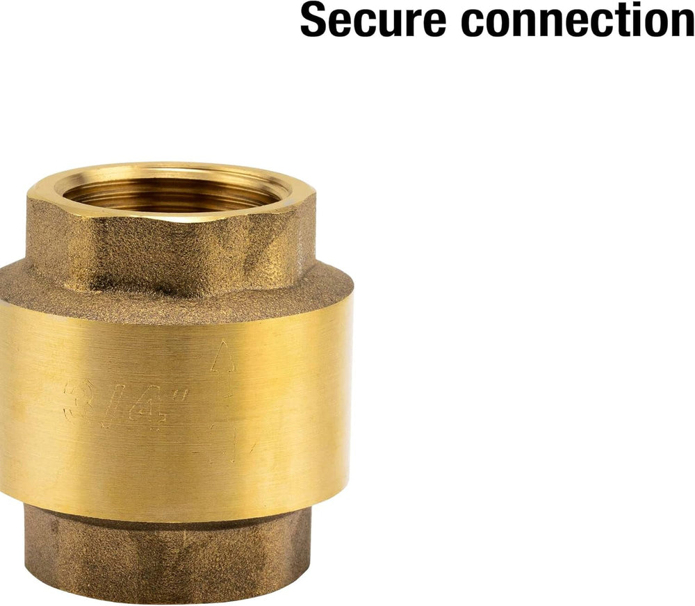 Supapă intermediară Gardena Brass: Supapă de sens unic din alamă masivă, filet de 42 mm (G 1 1/4 inch) pentru conectarea la pompe (7232-20)