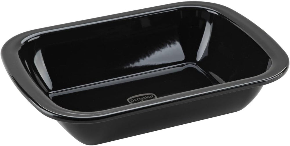 Dr. Oetker Back-Idee Kreativ Dessert- Und Auflaufform Aus Emaille, 39.5 X 28 X 6.5 Cm– Hitzebeständig Bis 400°C, Schnittfest, Kratzfest, Induktionsgeeignet, Schwarz Stampi e teglie Naty Shop 28 X 21 Cm