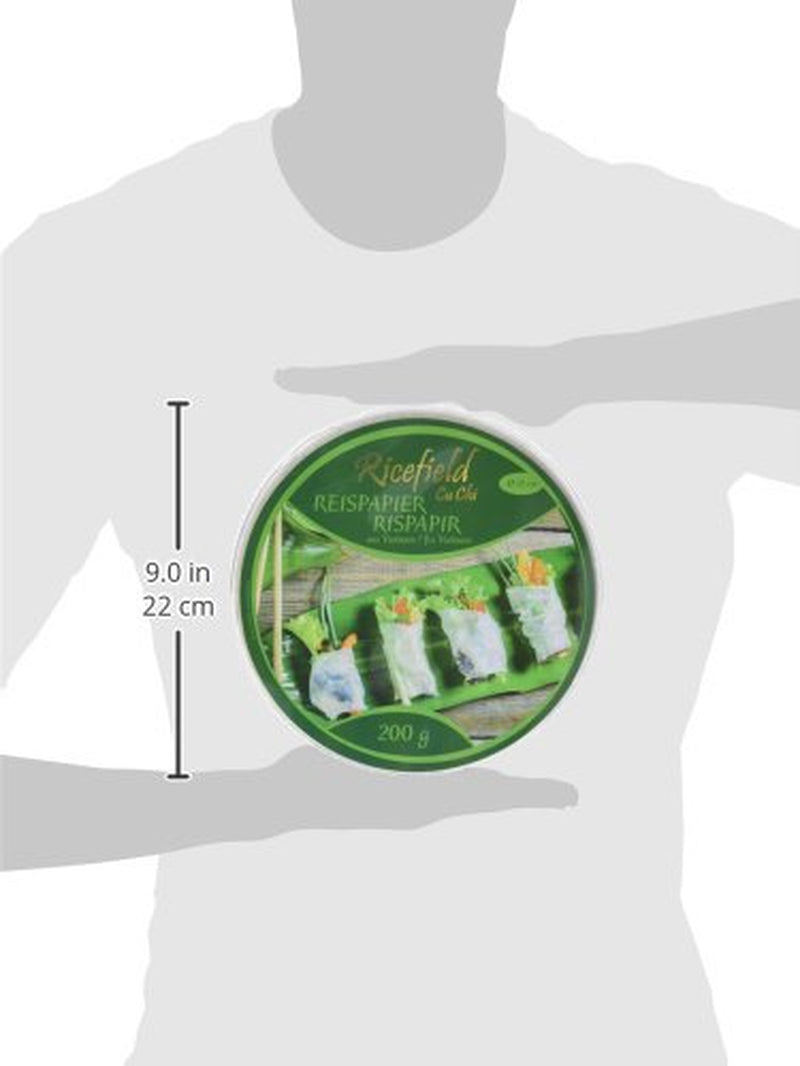 Hârtie de orez Ricefield, rotundă, 22 cm (1 x 0,2 kg)