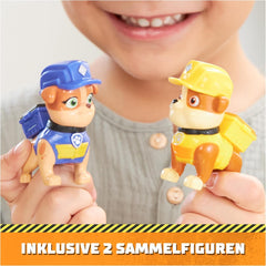 Rubble & Crew - Set di action figure Rubble & Mix, 2 giocattoli da costruzione e sabbia da costruzione cinetica da 85G, giocattolo adatto per bambini dai 3 anni in su Action Figure Naty Shop