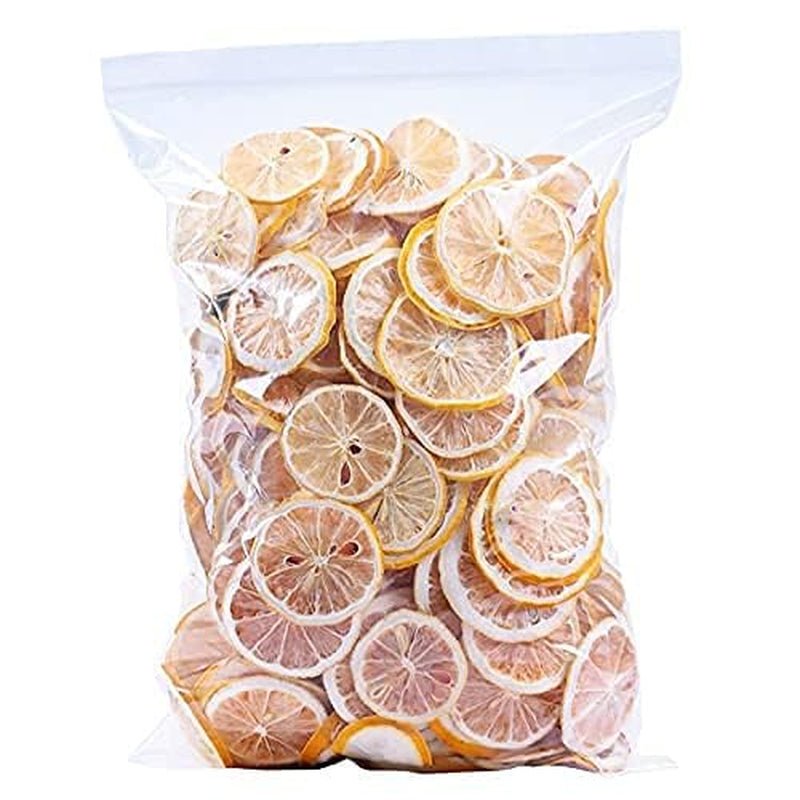 (£0.55) Felii uscate de lămâie, ceai de lămâie, fructe citrice acre și răcoritoare, fără zahăr, vegan și kosher, 250g (0.25kg) (250g) Produse deshidratate Naty Shop 250G