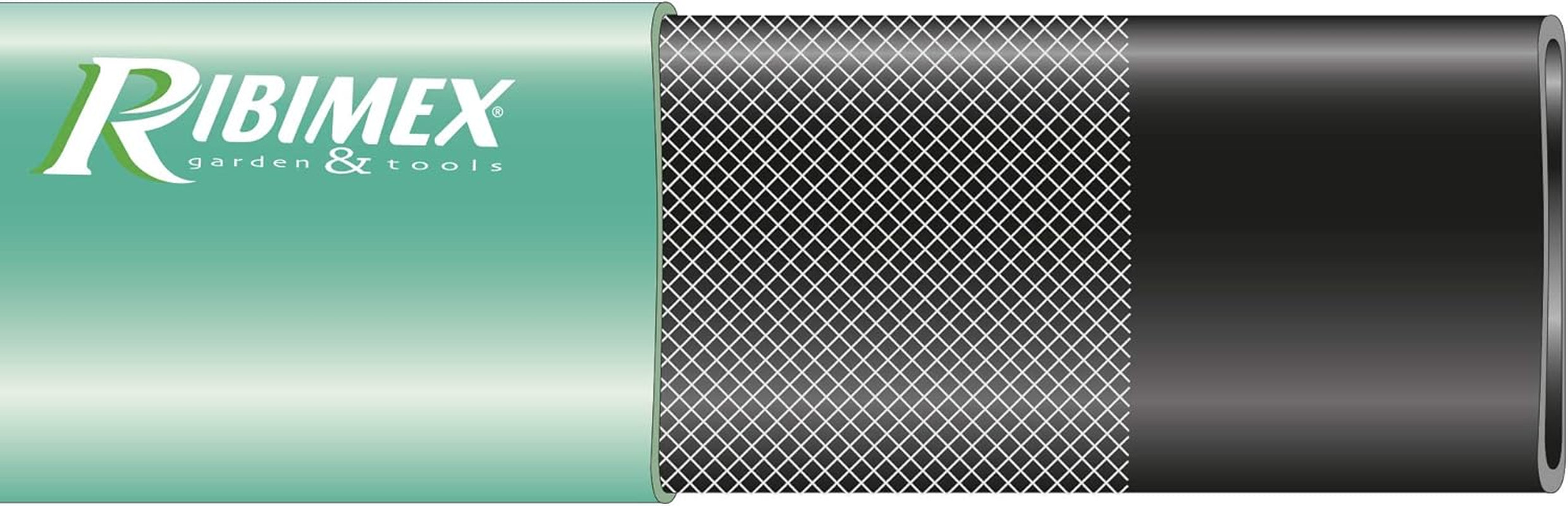 Furtun de scurgere plat verde Ribiland 04254