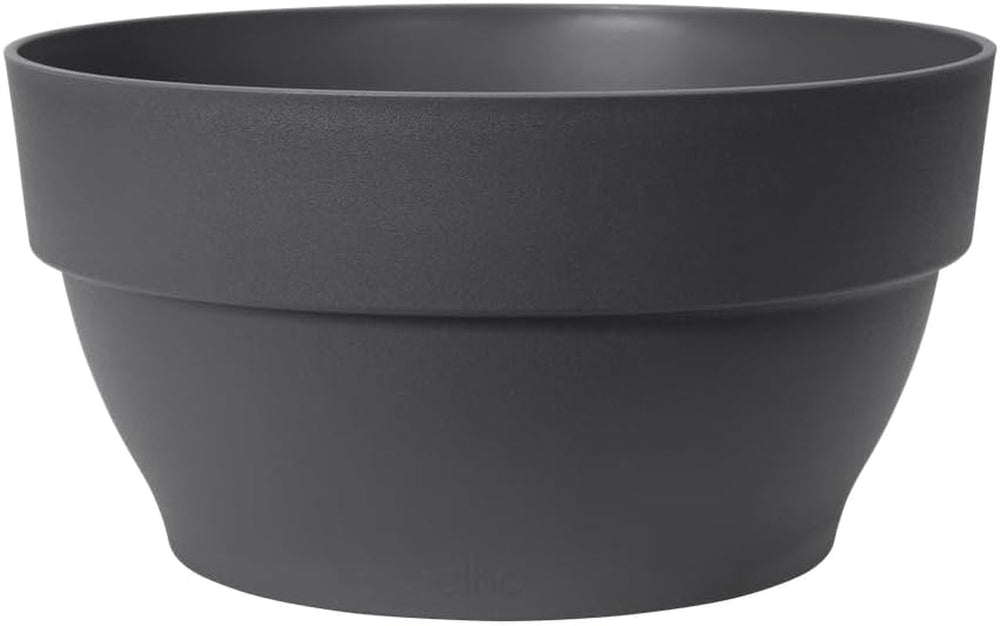elho Vibia Campana Bowl 27 - Ghiveci de flori pentru exterior - Ø 27,0 x H 14,0 cm - Negru/Antracit