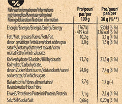 Cereali da colazione Churro tripli croccanti con cioccolato al latte e caramello salato, contenuto di cereali integrali 36%, confezione da 8 (8x300 g)