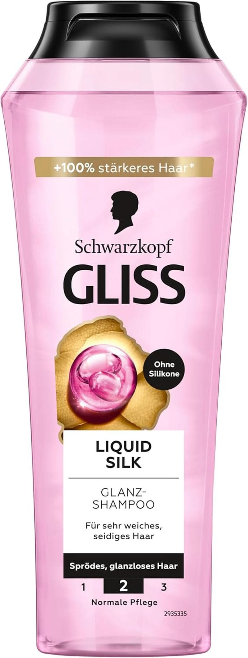 Gliss Shampoo Seta Liquida (250 ml), per capelli fragili e opachi Doccia e bagno Naty Shop