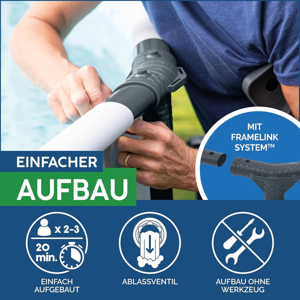Piscină Bestway Steel Pro Max Frame, rotundă, fără accesorii, 305 x 76 cm