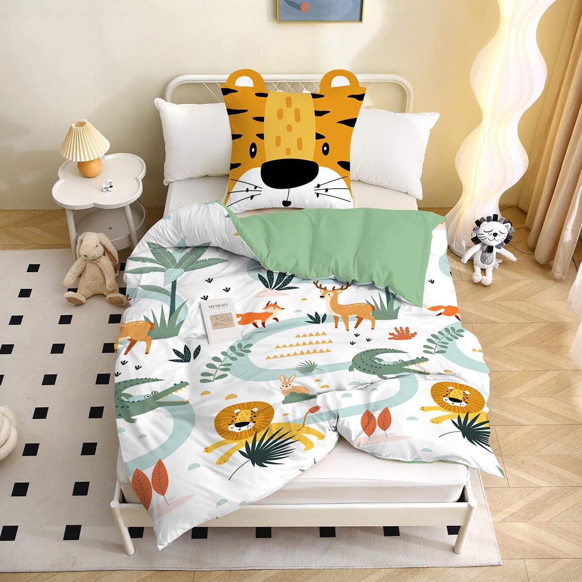 Biancheria da letto 3D in microfibra, animali, biancheria da letto unisex - bambini Naty Shop
