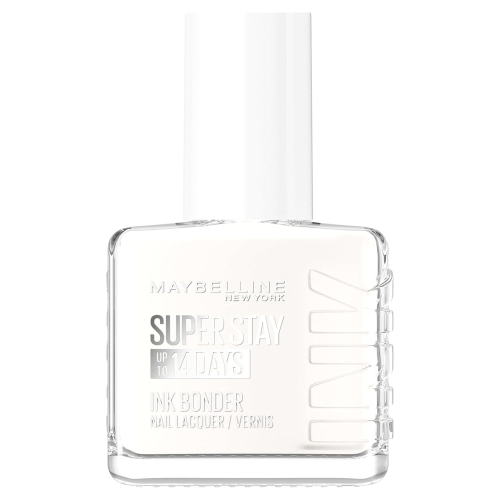 Maybelline New York Pigmentato intenso a lunga durata Rinforza le unghie danneggiate Superstay Ink Bonder Pure White 71-12ml