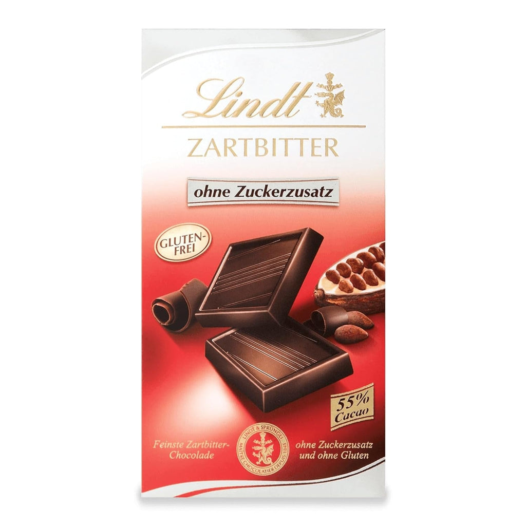 Ciocolata Lindt cu lapte integral fara zahar adaugat și fără gluten, 100 grame Bomboane de Ciocolata Naty Shop 100 grame Ciocolata neagra fara zahar adaugat