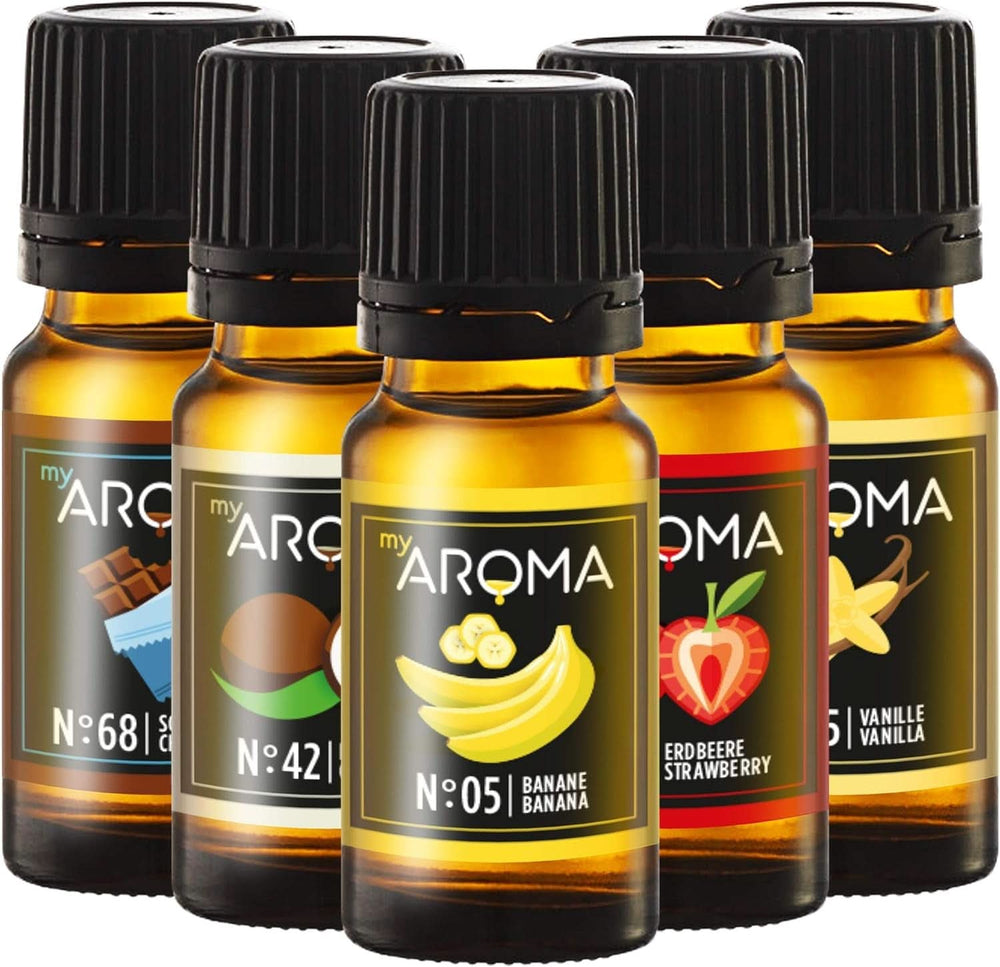Mioroma | Set: Bosco e Prato - Puro Aroma Naturale con Aroma di Frutta e Aroma di Frutta (5 x 10 ml) | Dolcificanti senza zucchero e non zuccherati Naty Shop Tunul sportivo