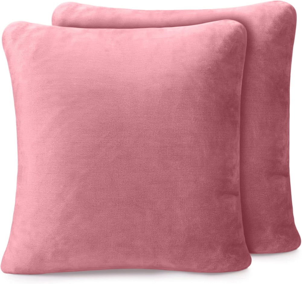 Amago - Comoda coperta, effetto cashmere, 220 X 240 cm - antracite Letti e coperte Amago Federa rosa scuro 50 X 50 cm, 2 pezzi