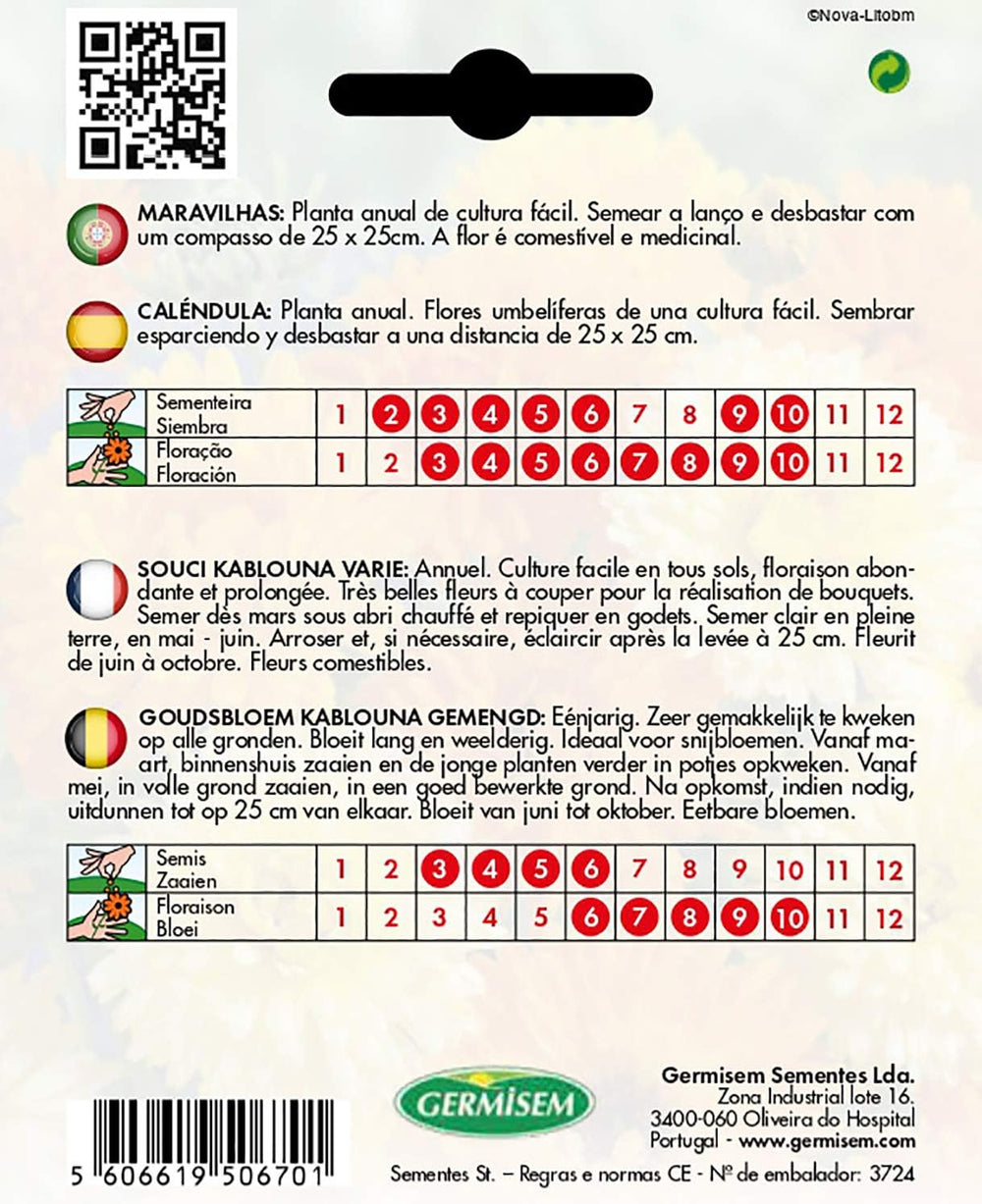 Calendule, multicolori, EC1507