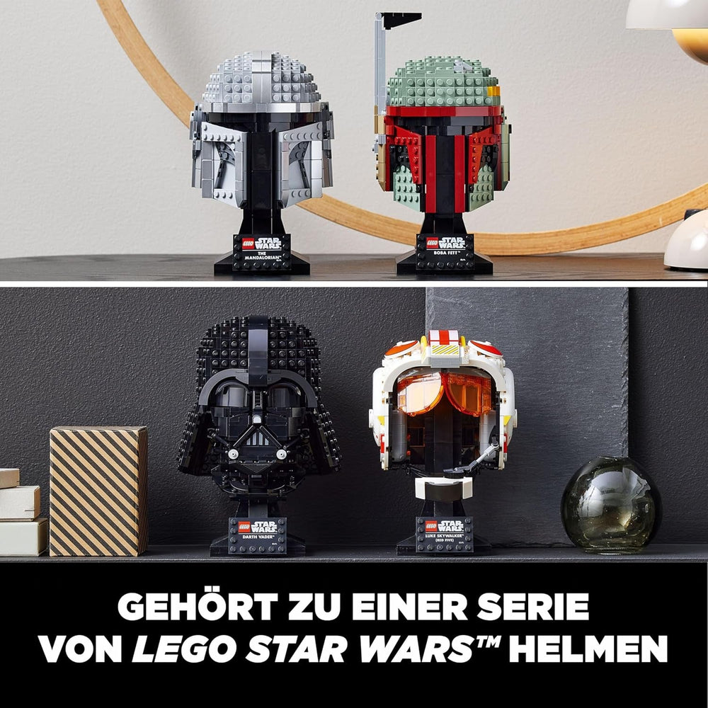 LEGO Star Wars Modello di Elmo Mandaloriano, Sammlerstück Zimmer-Deko ed EIN tolles Geschenk für Erwachsene, Bausatz, Männer, Frauen, Mama, Papa, Sammler-Geschenkidee 75328