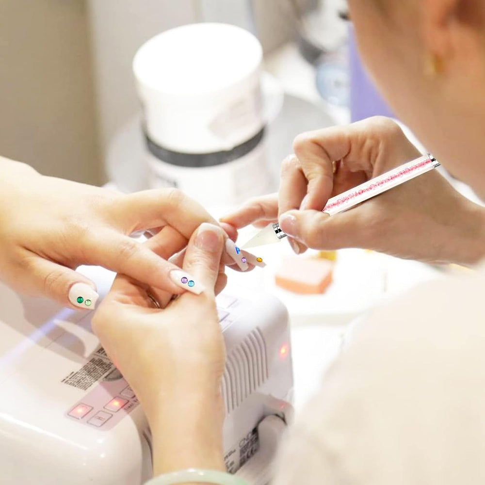 4200 Stück Strasssteine Für Nägel, Nagelglitzer, Pailletten, Nagelaufkleber Mit Kristallen, Nagel-Edelsteinen, Diamanten Für Nagelkunst, Einschließlich Wachsstift Für Strasssteine Und Strass-Picker