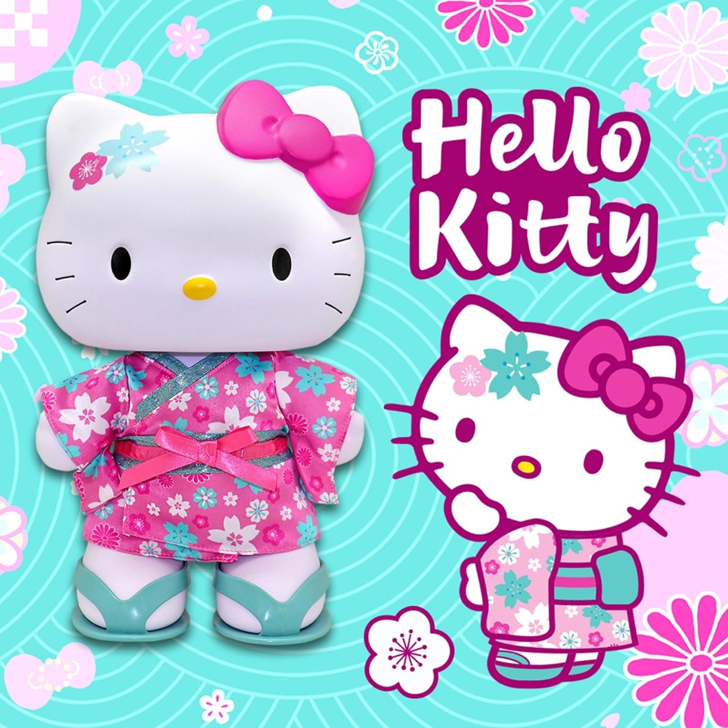 HKTJ5000 Kimono-Puppe, bambola grande 32 cm con 5 snodi, indossa un meraviglioso kimono e sandali da tirare fuori, Spielzeug mit Appleduft, Berühmtheit