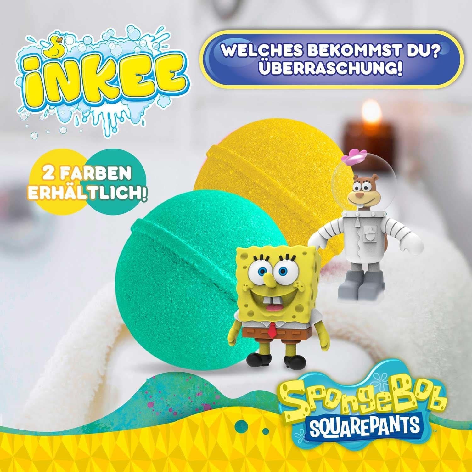 INKEE Spongebob, bomba de baie pentru copii cu surpriză, Spongebob Squarepants de colecționat, 80 grame Naty Shop