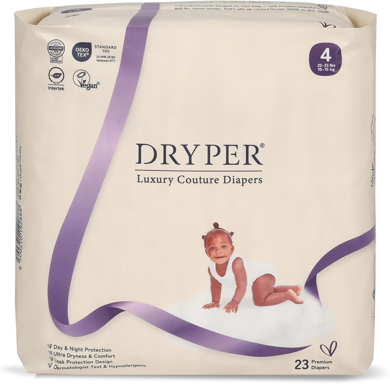 Scutece pentru nou-născuți, ecologice, mărimea 1 (3-5 kg), ultra subțiri, moi și hipoalergenice pentru piele sensibilă, protecție 3D împotriva scurgerilor, uzură premium de zi și de noapte, indicator de umezeală, 180 bucăți