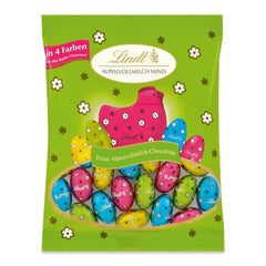 Mini Uova Di Cioccolato Al Latte Lindt Per Decorazioni Di Cioccolato | 2 sacchetti da 180 g | Uova di cioccolato al latte premium, confezionate in modo allegro e colorato in quattro colori per Pasqua | Cioccolato pasquale | Regalo di cioccolato
