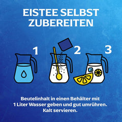 Set de ceai rece Lipton, „Lămâie”, răcoritoare pentru întreaga familie, 18 pliculețe, sub formă de pulbere pentru preparare acasă