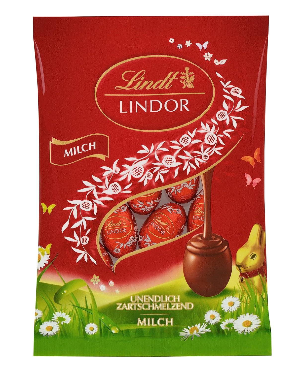Mini uova Lindt Lindor, busta, latte intero, 100g