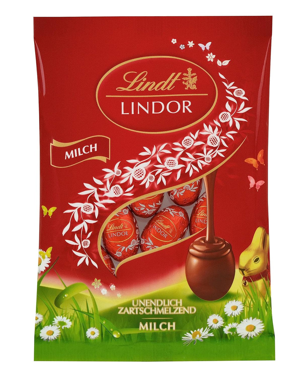 Mini uova Lindt Lindor, busta, latte intero, 100g