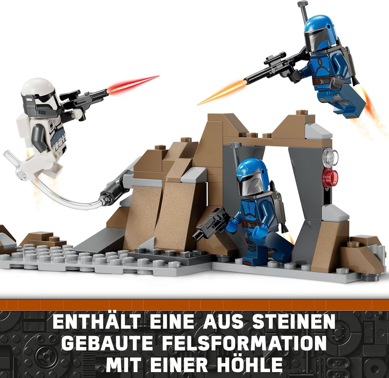 LEGO Star Wars: Battle Pack Mandalorian Ambush a Mandalore, giocattolo costruibile avventuroso per bambini, set d'azione da collezione, idea regalo per ragazzi e ragazze 75373 Set da costruzione Acquista il negozio LEGO