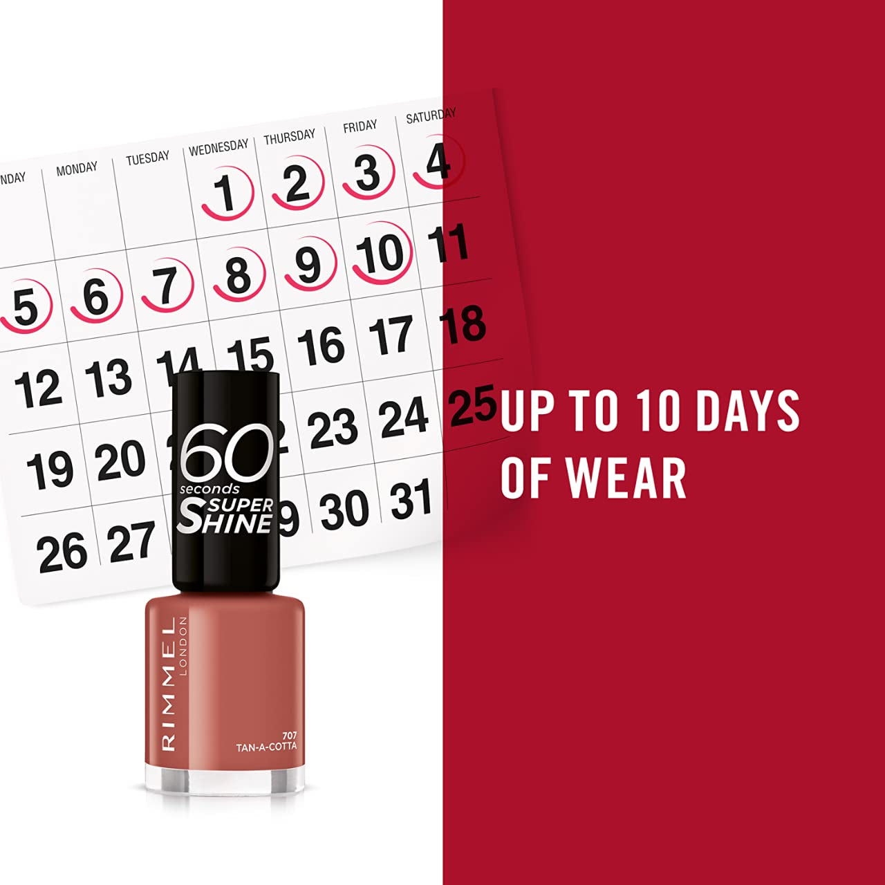 Rimmel 60 secondi super brillantezza 707 tan a cotta