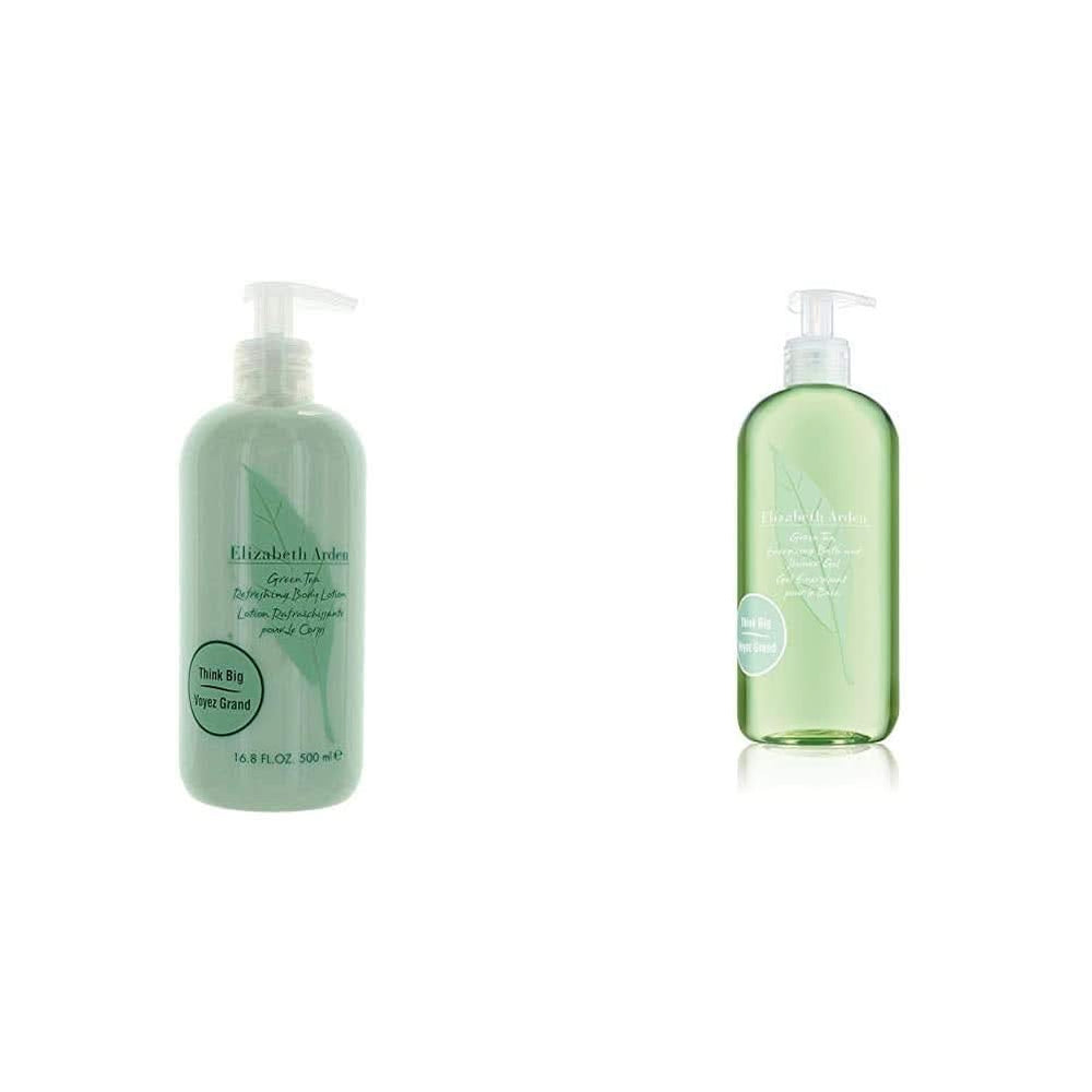 Elizabeth Arden - lozione corpo rinfrescante con profumo di estratto di tè verde, 500 ml Doccia e bagno Naty Shop Set lozione corpo + gel doccia