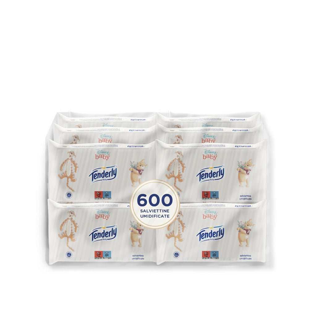 Disney Salviette Baby, Salviette Morbide, Ideali per la Pulizia Quotidiana del Bambino, Personaggi Disney, Confezione da 12, Made in Italy, Dermatologicamente Testate