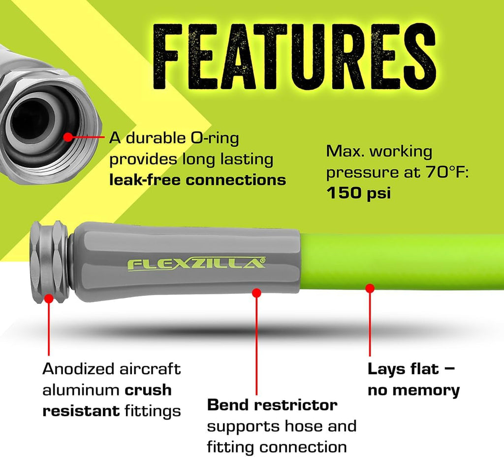 Furtun de grădină ZillaGreen 5/8" (țoli) x 100' (picioare)