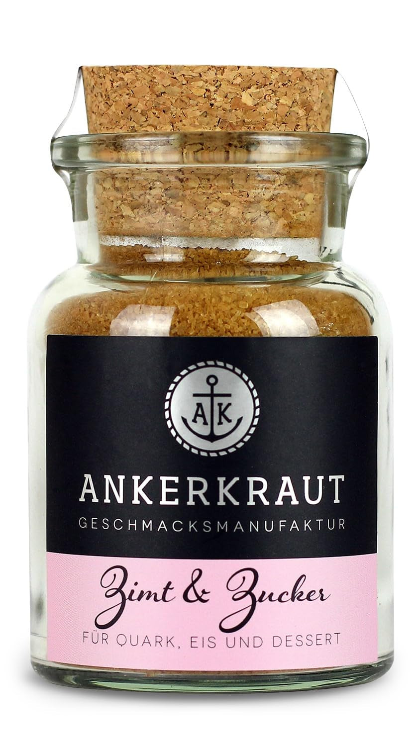 Ankerkraut Zimt & Zucker, 100g in vetro di sughero