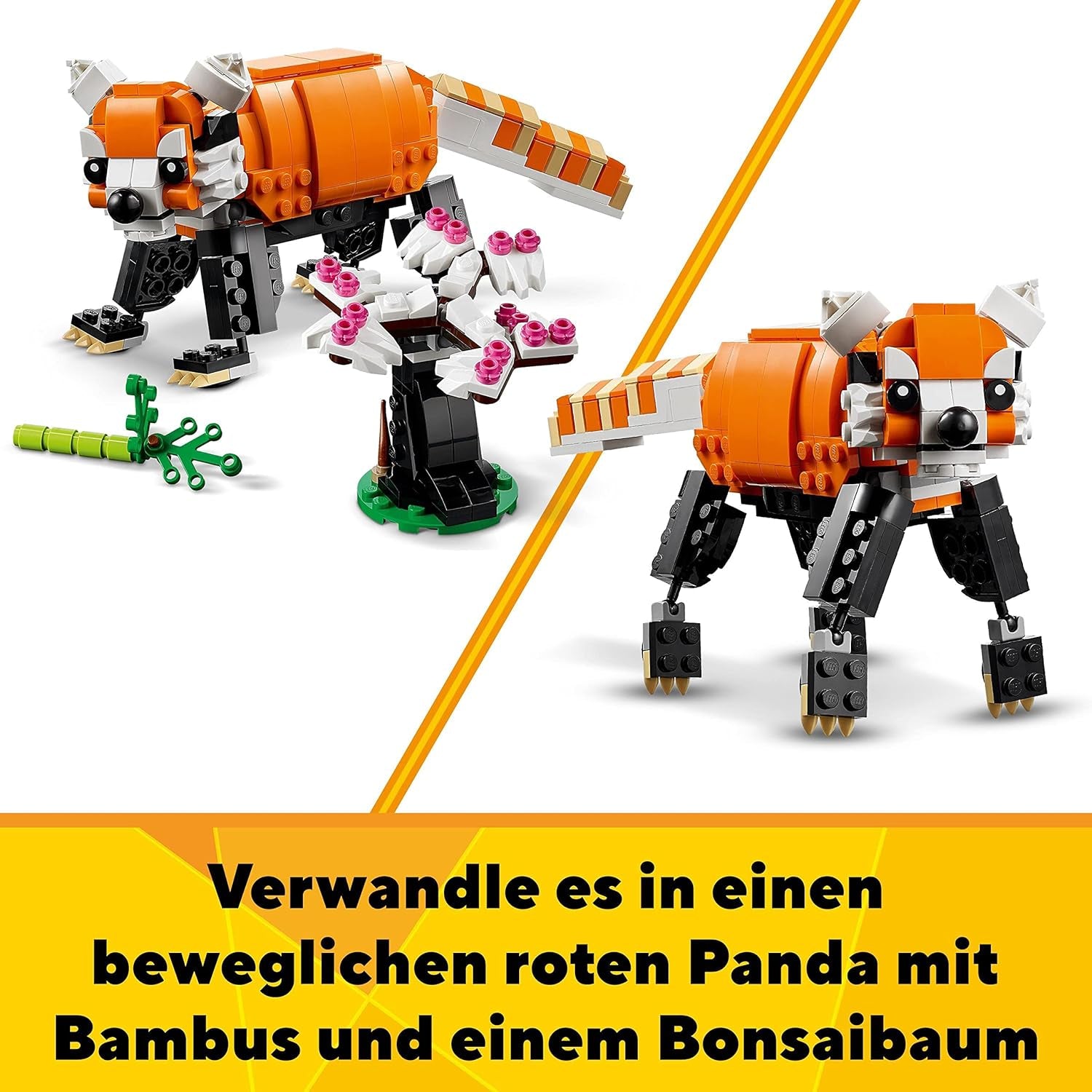 LEGO 31129 Creator Majestic Tigre, Panda o Pesce Set di personaggi di animali 3 in 1 Giocattolo per bambini Ragazzi e ragazze Set di giocattoli da costruzione per animali Trova il negozio LEGO