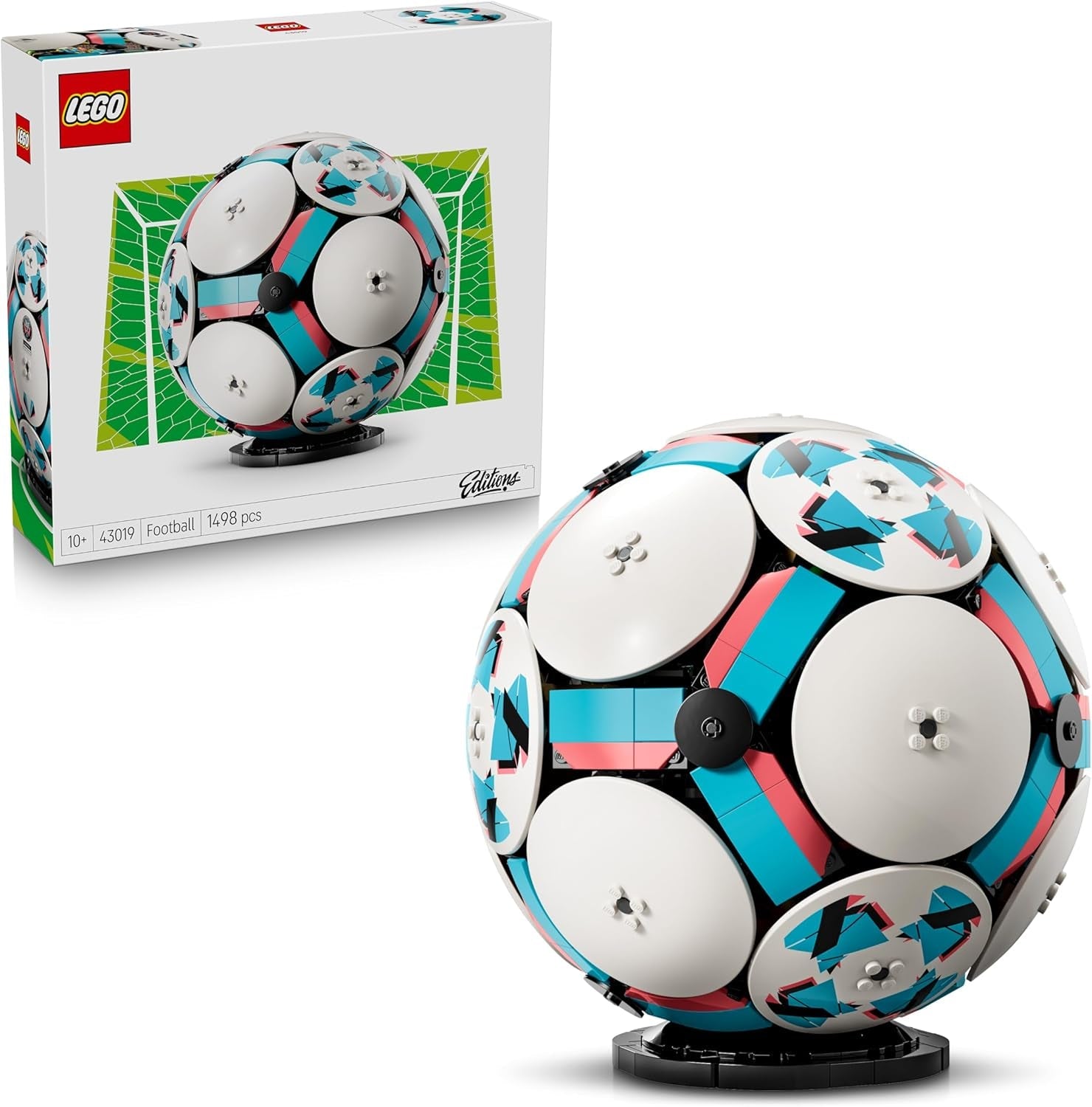 LEGO Editions Fußball Spielzeug - 3D Modellbau mit interaktivem Miniaturstadion - Geburtstagsgeschenk für Jungen & Mädchen ab 10 Jahren oder Geschenk zum Vatertag - 43019